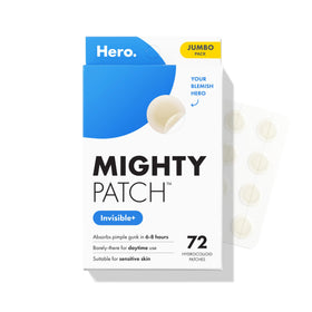 Mighty Patch front packaging showing 72 patches for discreet daytime care
