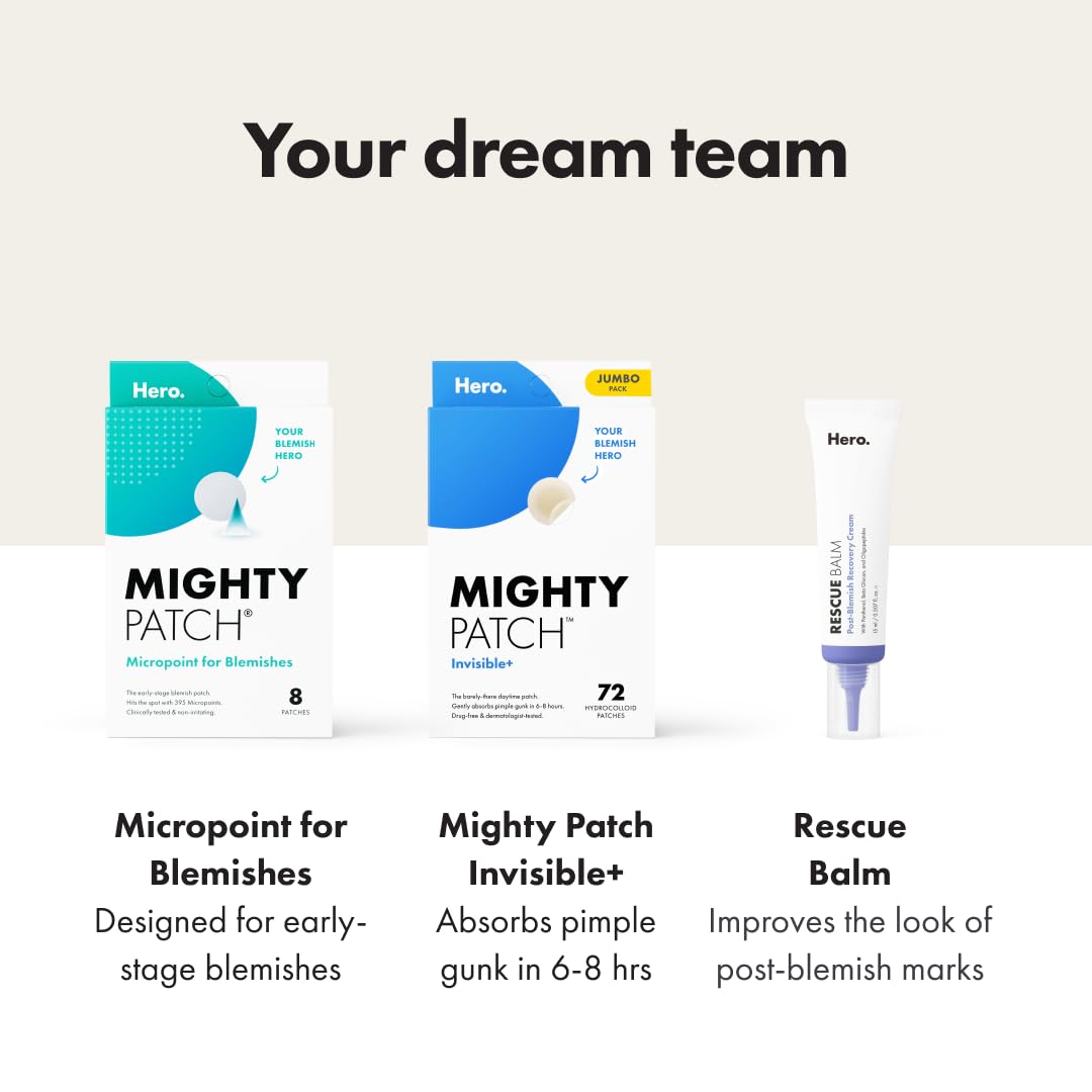 Open Mighty Patch box with sheets displayed for hygienic removal
