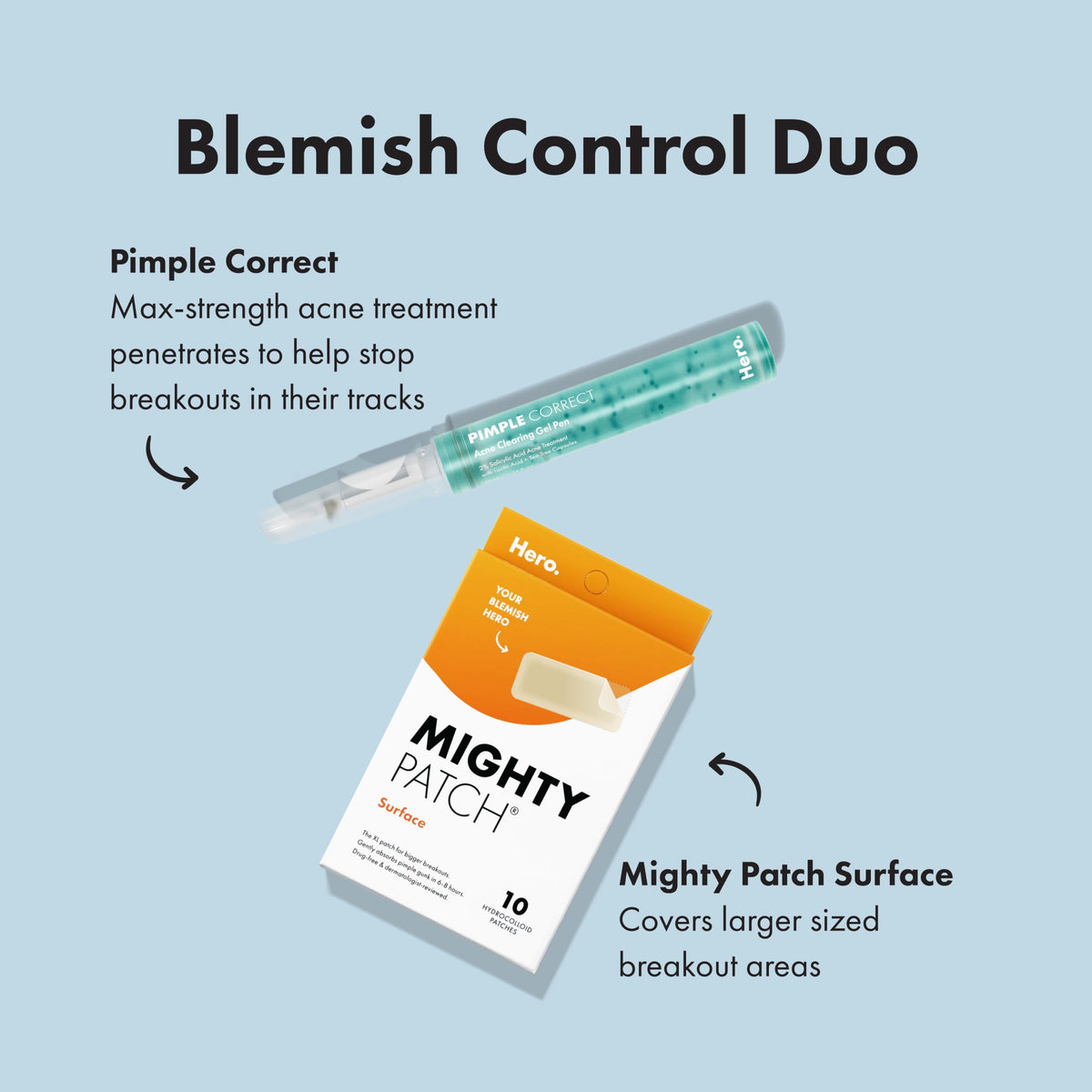 Mighty Patch translucent matte finish on skin for discreet daytime wear