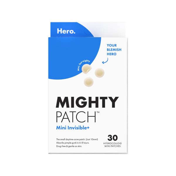 Mighty Patch front packaging showing discreet 10mm patches and daytime convenience