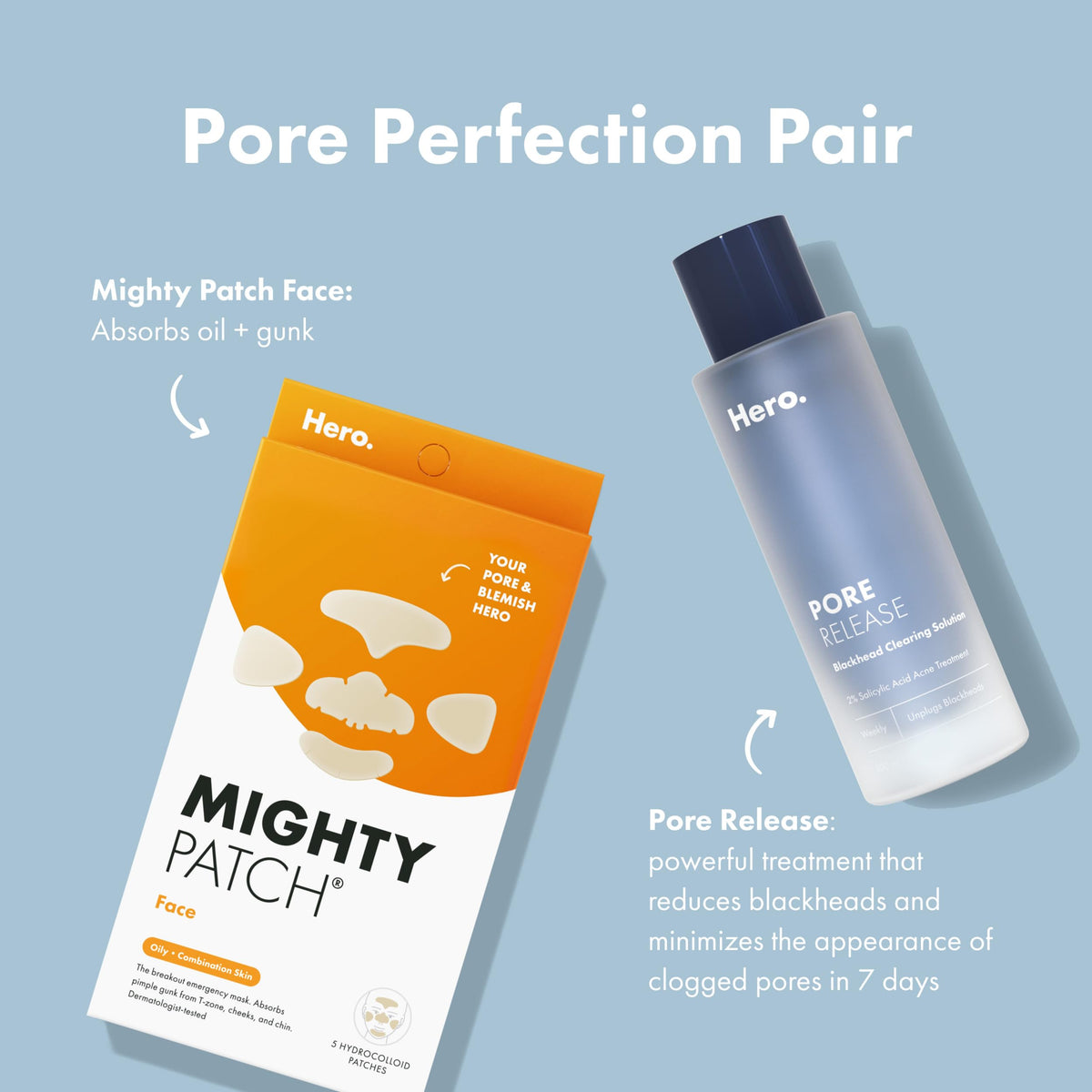 Mighty Patch size comparison in hand to show scale and easy application