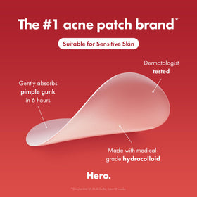 Mighty Patch edge and thin profile close-up, brand demonstrates translucent matte finish