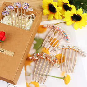 MIKIMIQI hair fork next to a coin showing compact size and travel-friendly benefit
