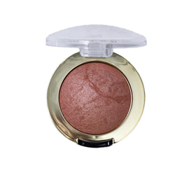 Milani baked blush pan texture close-up highlighting finely milled, luminous finish