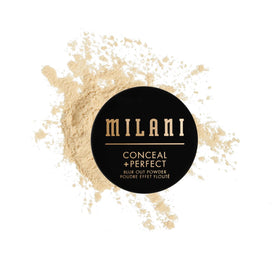 Milani jar front view showing Banana Blur Out label and smooth finish benefit