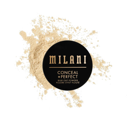Milani jar front view showing Banana Blur Out label and smooth finish benefit