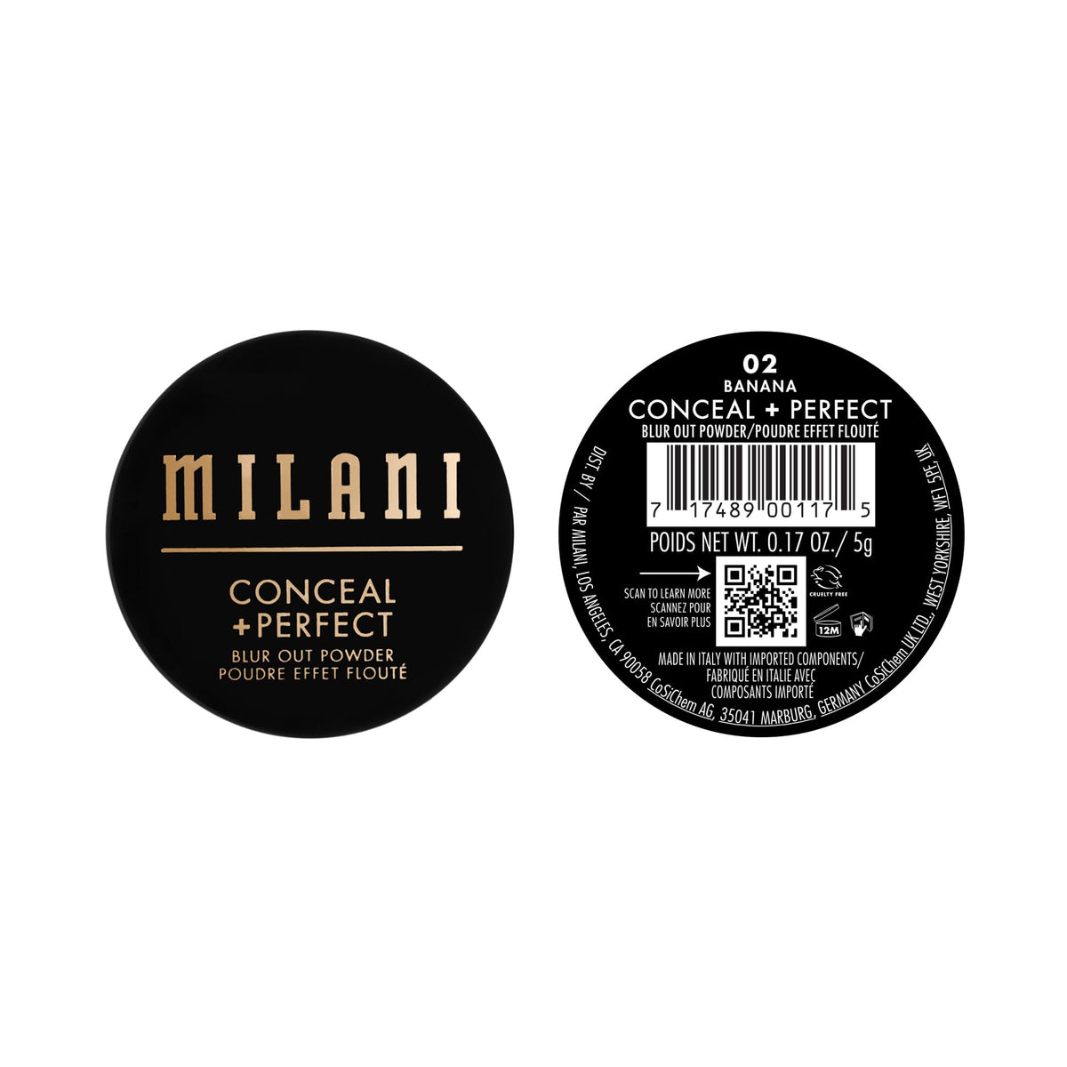 Milani powder inside makeup bag lifestyle shot for on-the-go touch-up benefit