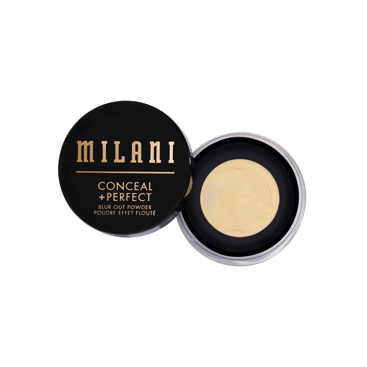 Milani close-up of netting and powder texture for even, airy application
