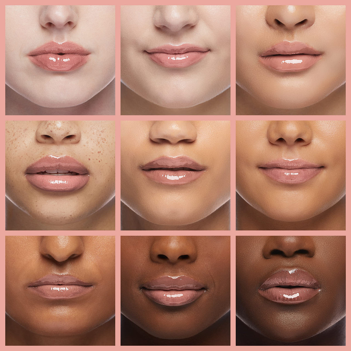 Milani before and after lips comparison showing visibly smoother, fuller-looking lips benefit