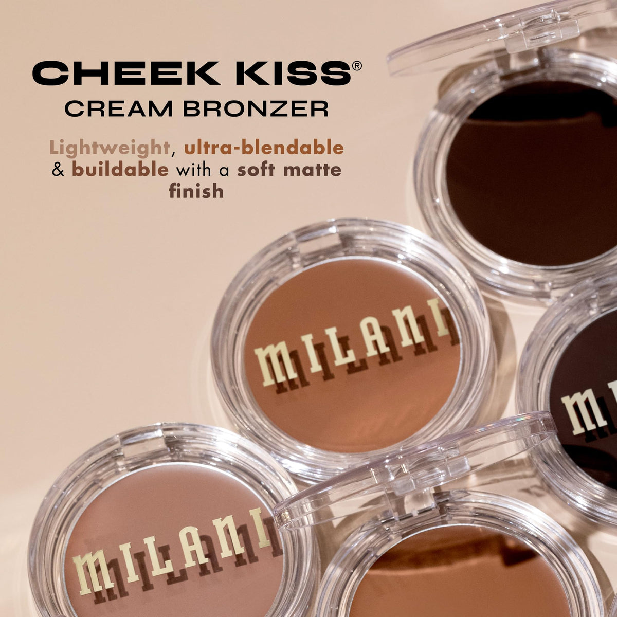 Milani Cheek Kiss applied on cheek with fingers, quick natural finish for everyday warmth