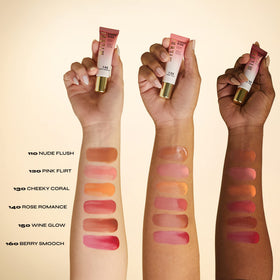 Milani applied with fingers illustrating quick, blendable application advantage