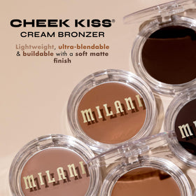 Milani bronzer applied with fingers demonstrating quick, buildable warm glow