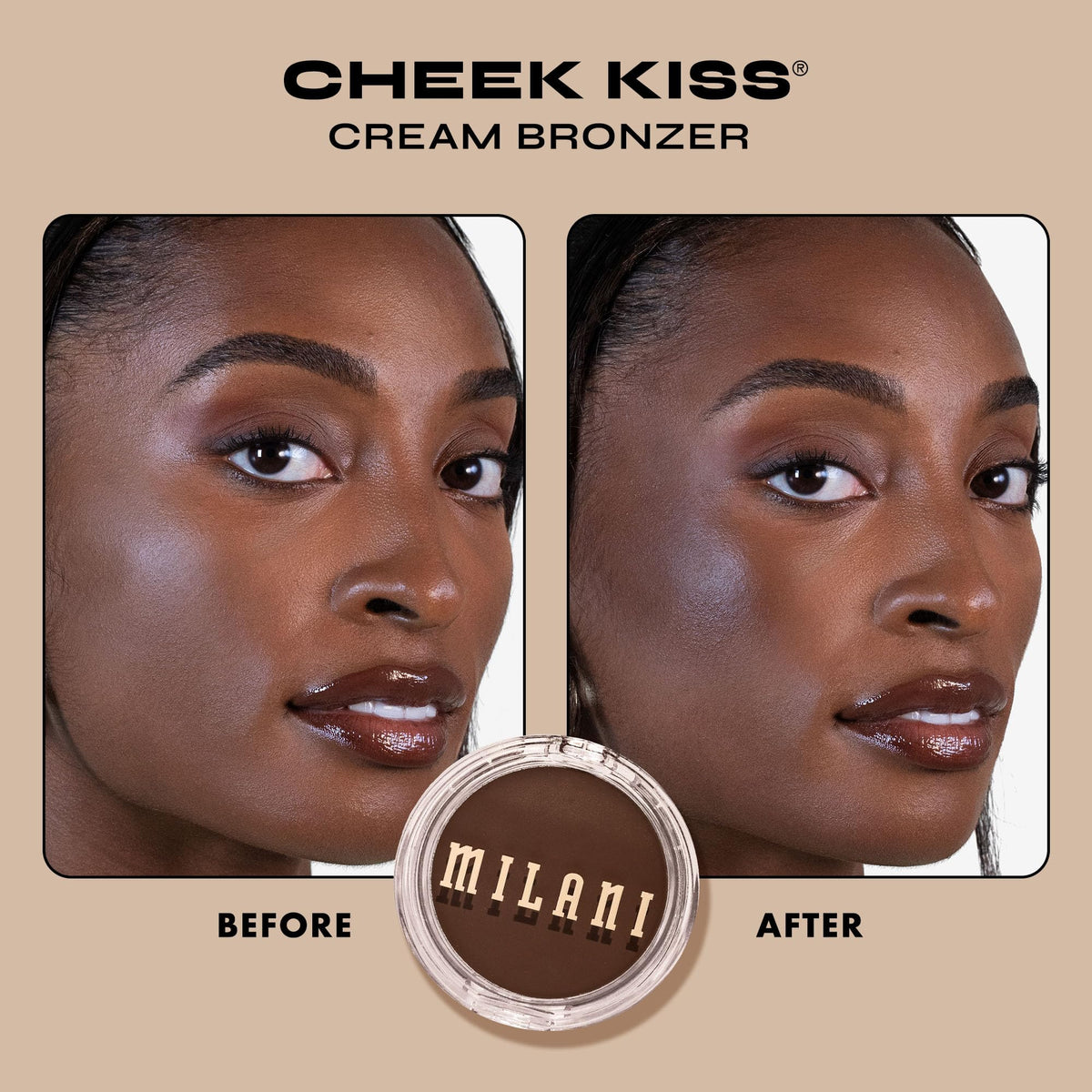 Milani open pan close-up revealing creamy texture for smooth blending