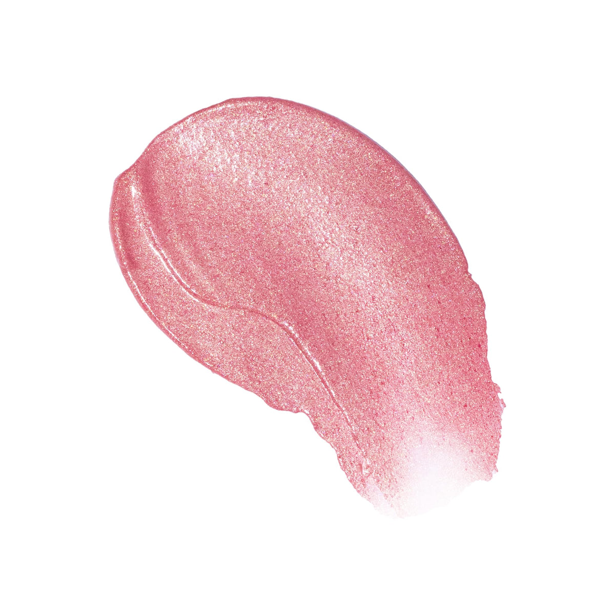 Milani liquid blush texture droplet on skin showing smooth, dewy finish