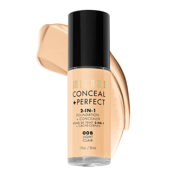 Milani Conceal + Perfect front bottle showing shade and label for easy selection