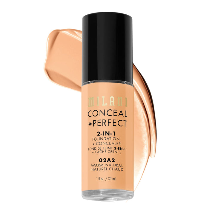 Milani front packaging showing bottle and shade label, clear product information benefit