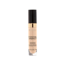 Milani concealer label and ingredient list clear text showing vegan and vitamin E benefit