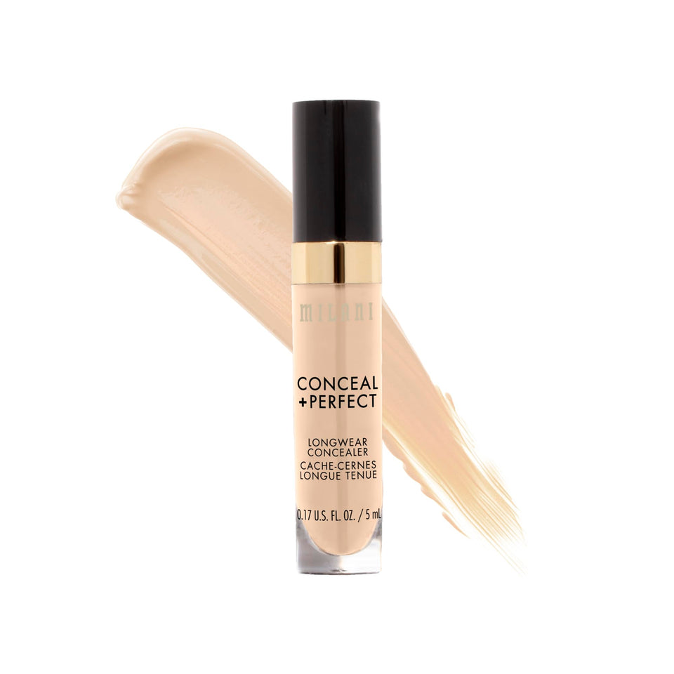 Milani concealer front tube showing shade and packaging benefit easy identification