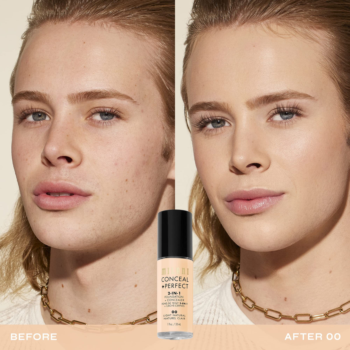 Milani pump dispensing foundation showing easy controlled application