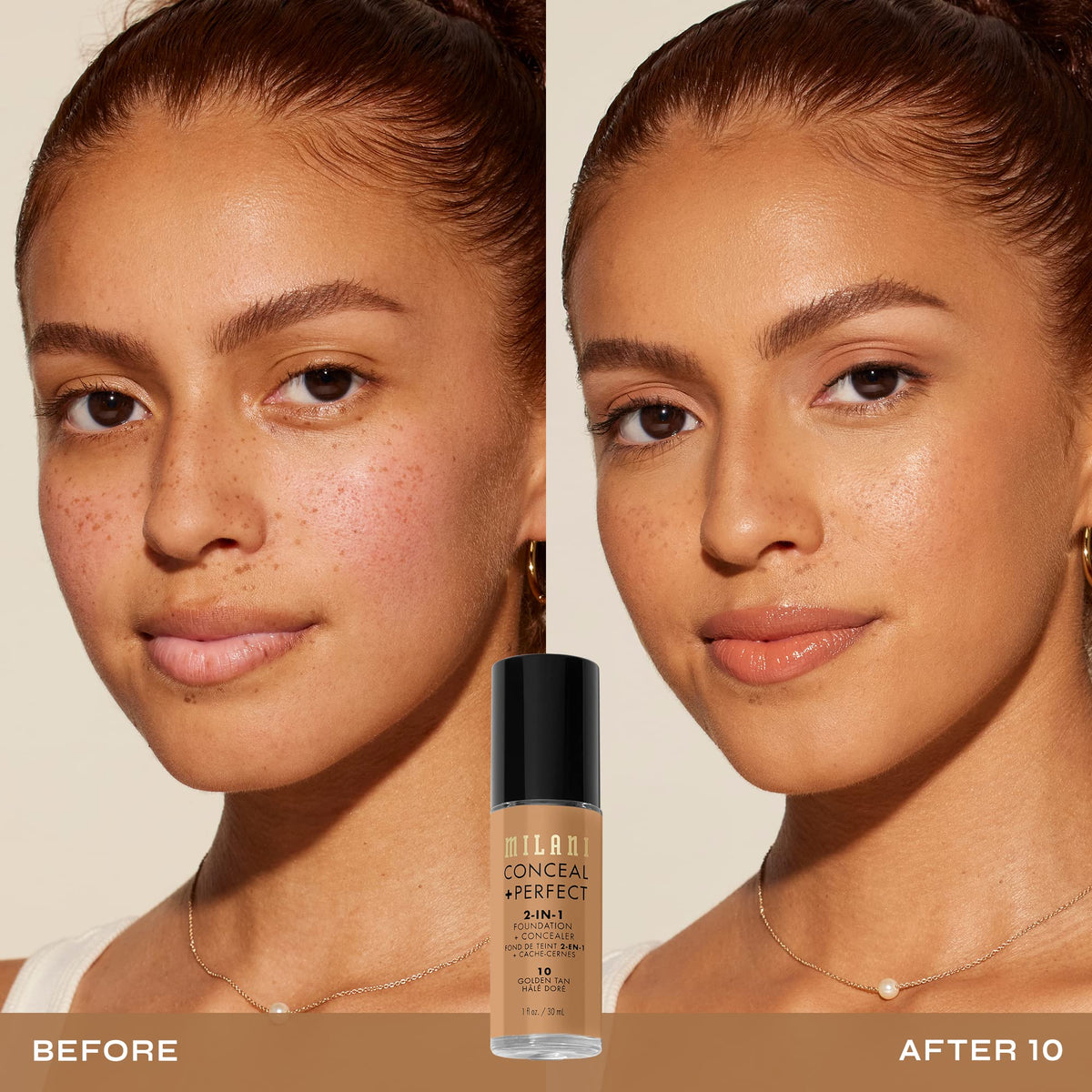 Milani pump dispensing foundation illustrating easy, controlled application