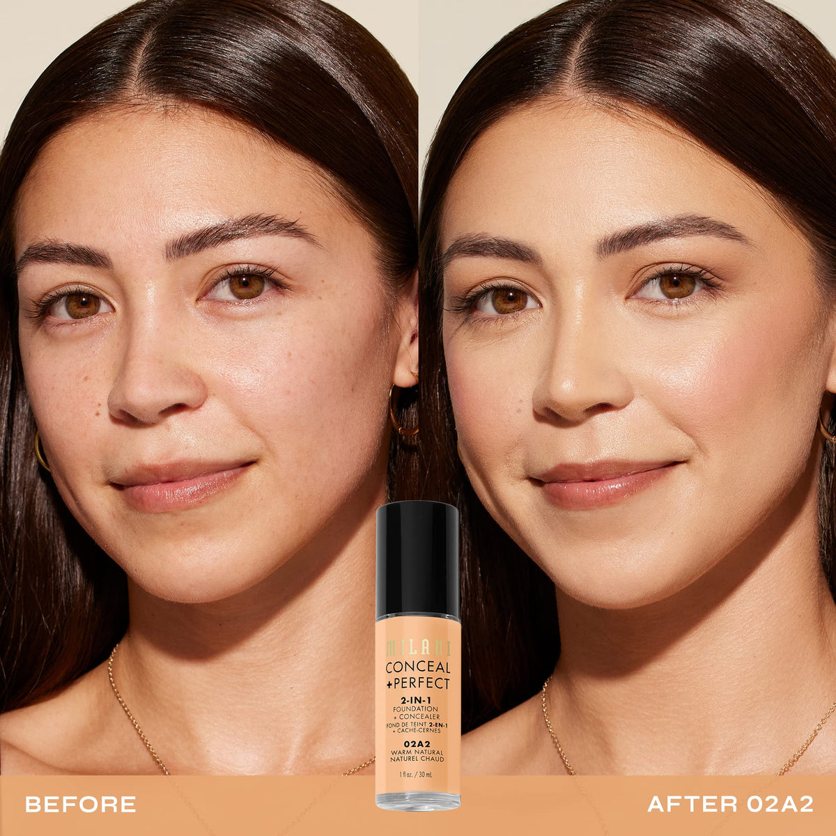 Milani pump dispensing foundation, controlled application and mess-free convenience benefit