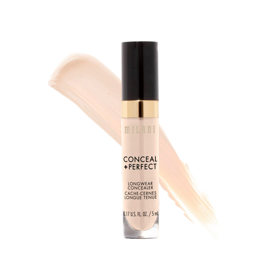 Milani front packaging showing concealer tube and shade for flawless coverage