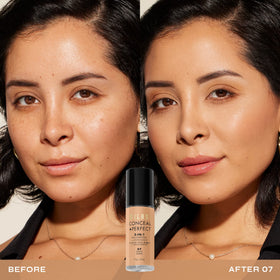 Milani liquid texture close-up demonstrating creamy, blendable coverage