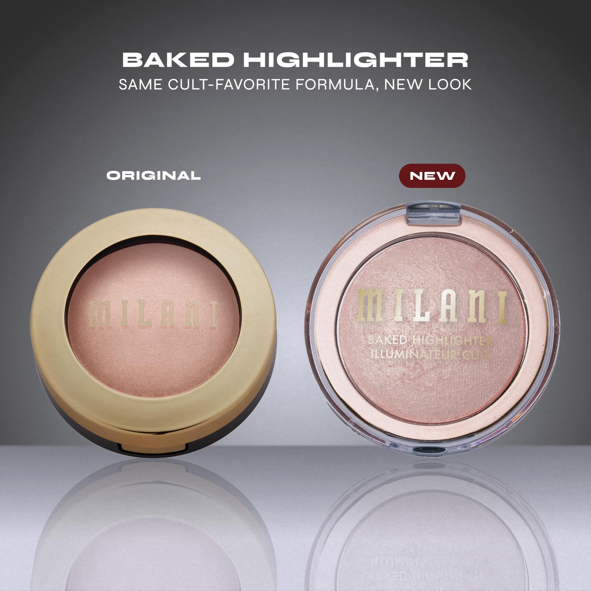 Milani Dolce Perla packaging label emphasizing Italian-made and talc-free benefit