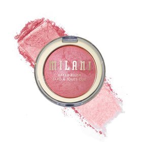 Milani Dolce Pink front compact showing product and mirror, perfect for touchups