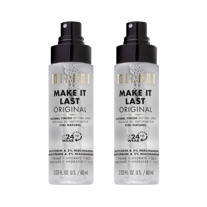 Milani front packaging showing bottle and natural finish benefit