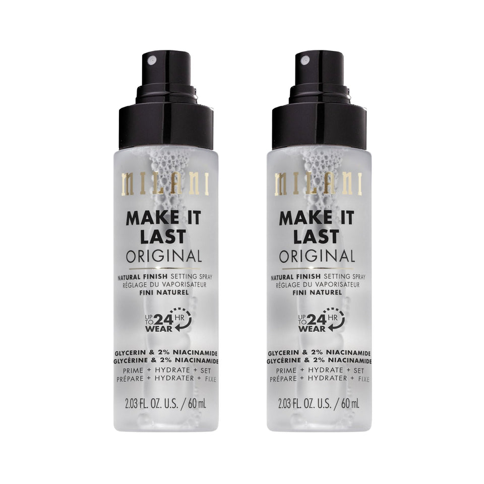 Milani front packaging showing bottle and natural finish benefit
