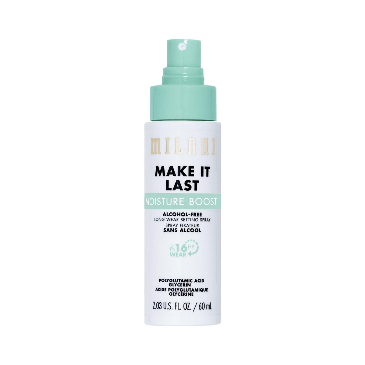 Milani front packaging showing product benefit and sleek design