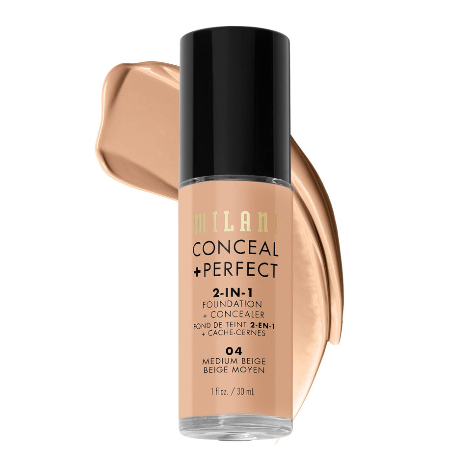 Milani bottle front packaging shows label and sleek design for confident selection