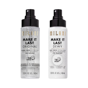 Milani two-pack front packaging showing both finish options and convenience