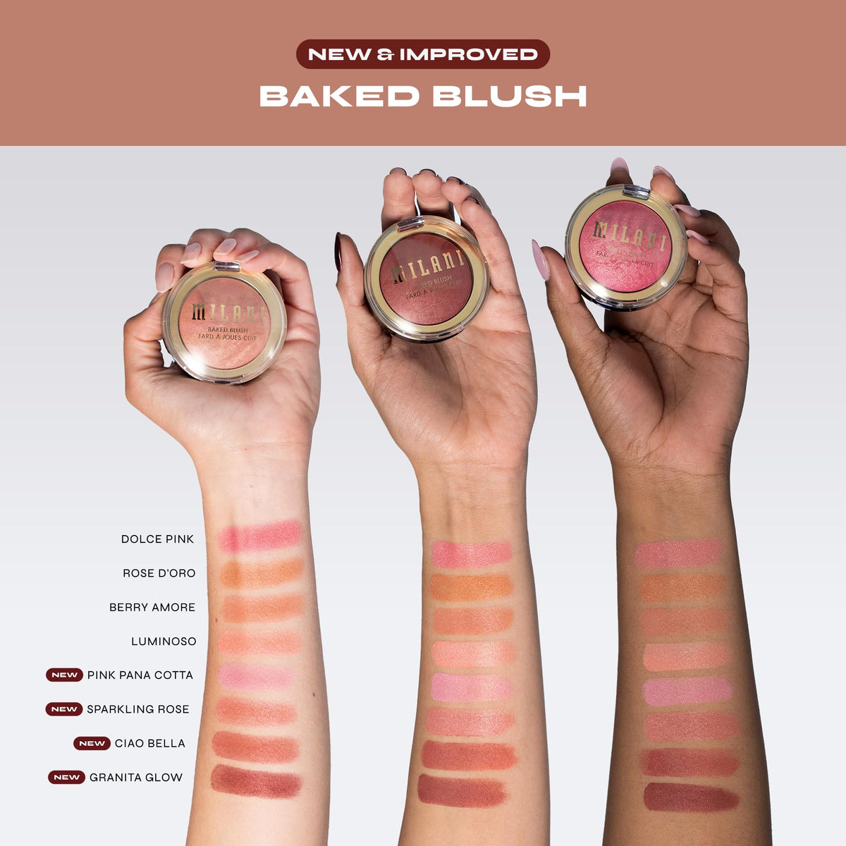 Milani Granita Glow packaging label with ingredients and cruelty-free claim visible