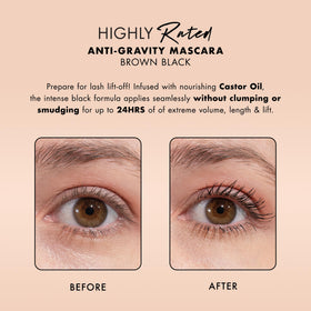 Milani hourglass brush close-up illustrating full-lash coating benefit