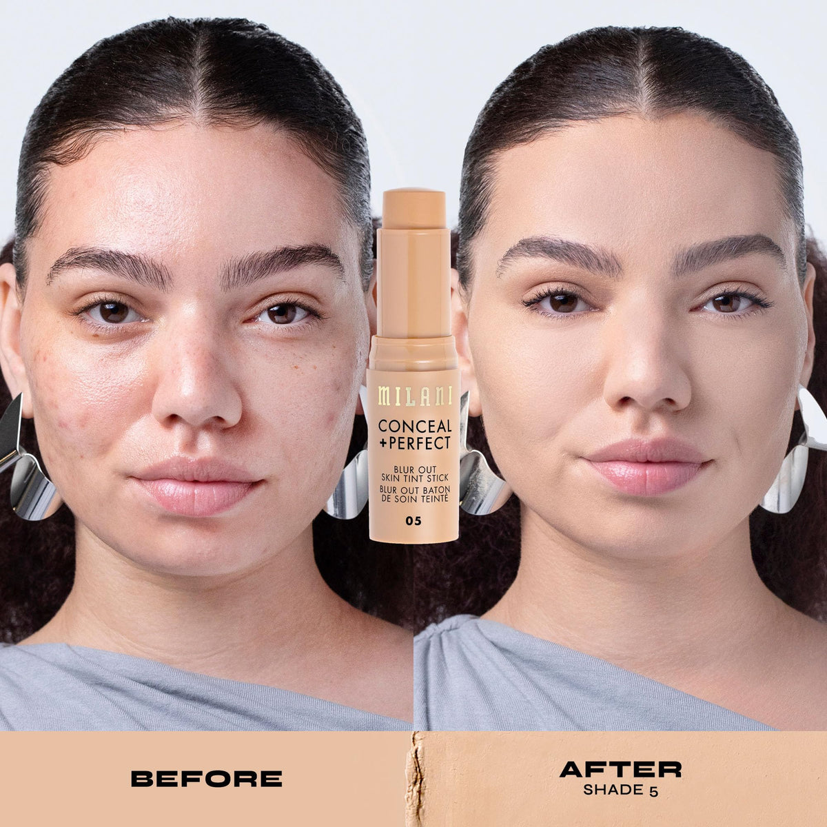 Milani ingredients display with Murumuru butter and guava highlighting nourishing vitamin benefits