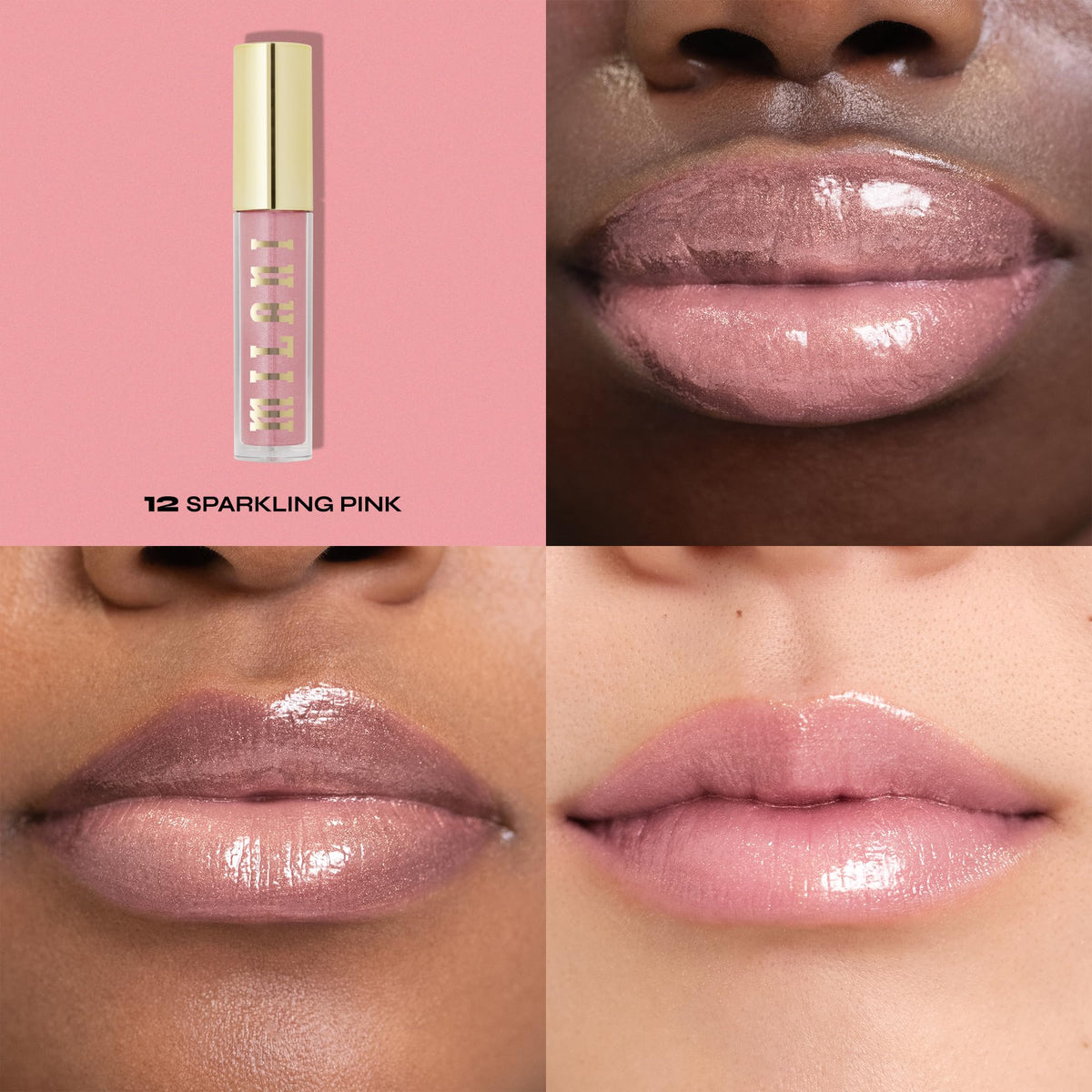 Milani applicator closeup displaying cushion tip for smooth, even gloss application