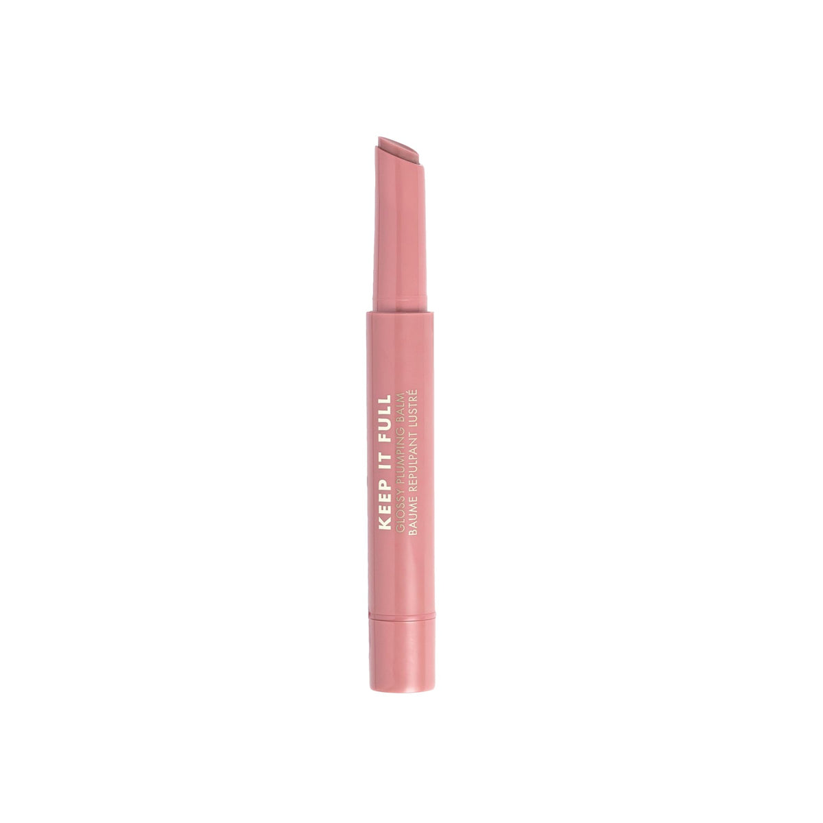 Milani Keep It Full open applicator showing balm tip and cooling texture for easy application