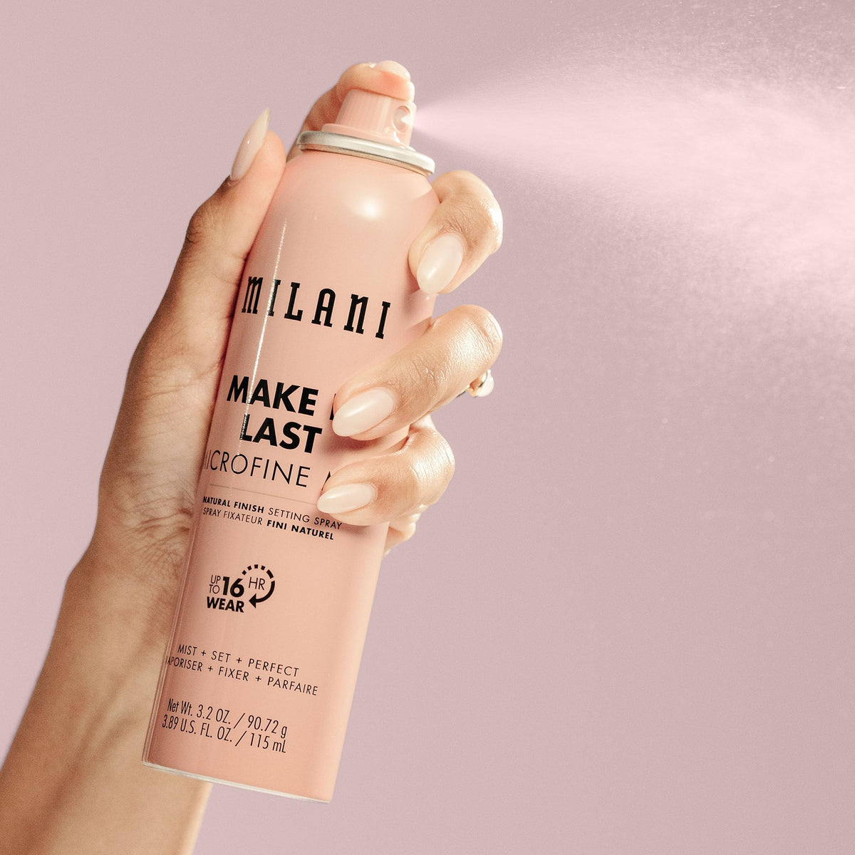 Milani label and ingredient panel showing formula transparency benefit