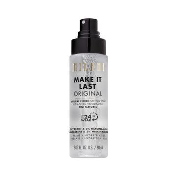 Milani Make It Last front packaging showing bottle and label benefits