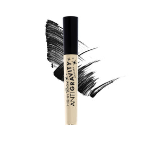 Milani mascara packaging label detail highlighting castor oil and wax ingredients benefit