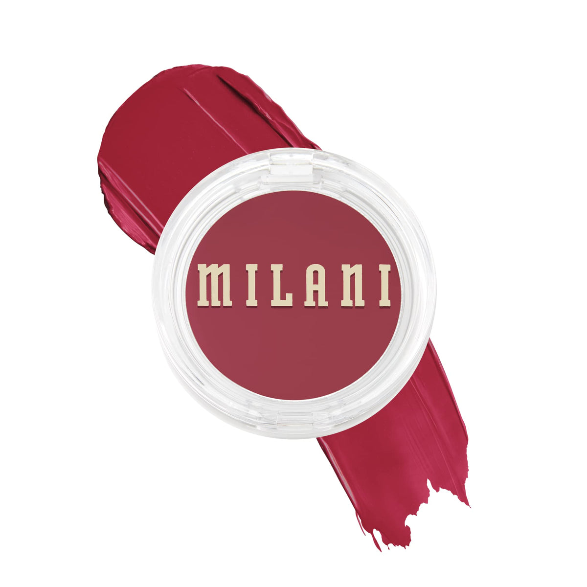 Milani Merlot Moment front packaging showing compact design and shade