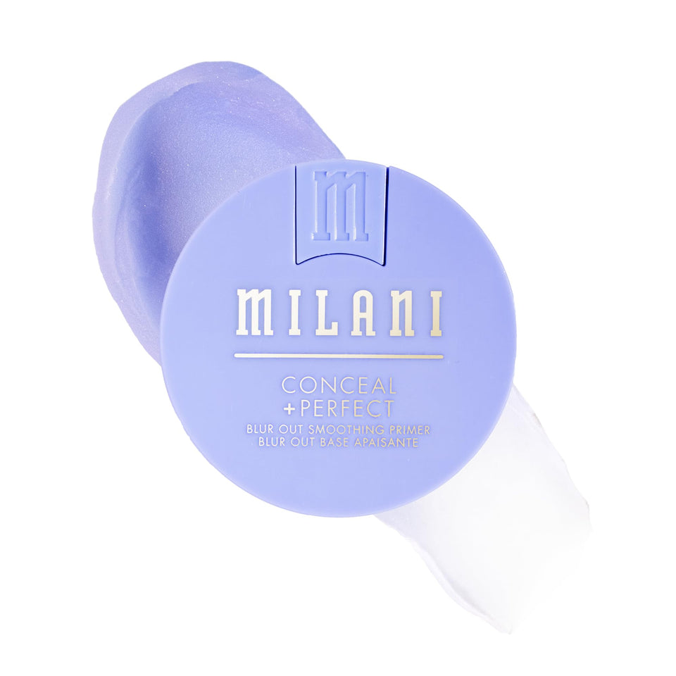 Milani primer front jar showing packaging and brand clarity benefit
