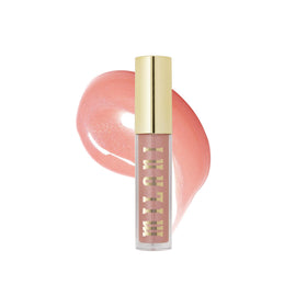 Milani Prismatic Peach front tube showing packaging and glossy finish benefit