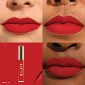 Milani doe-foot applicator loaded with Red Flag for precise application