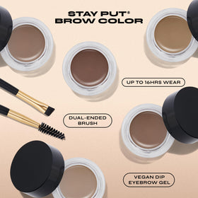 Milani creamy brow texture swirled to show smooth blendability
