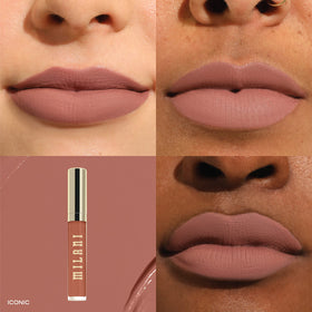 Milani doe‑foot applicator poised for precise, mess‑free lip application