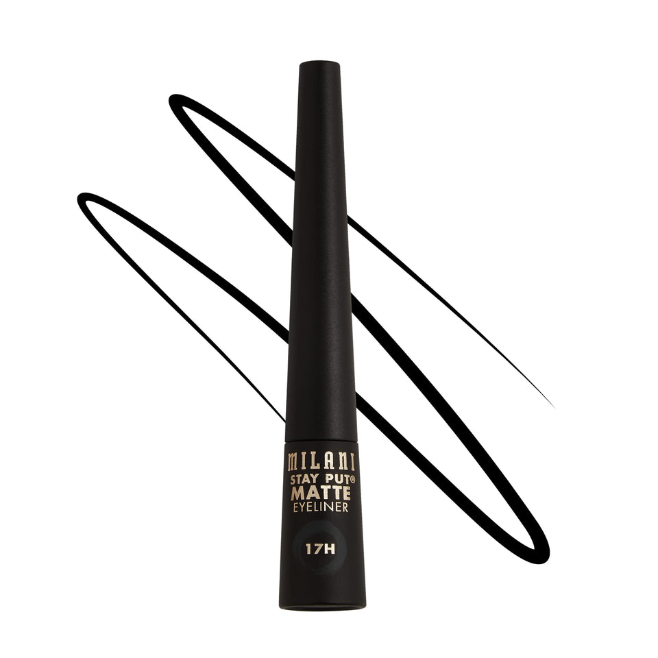 Milani front packaging showing bold black matte finish and product name for confidence