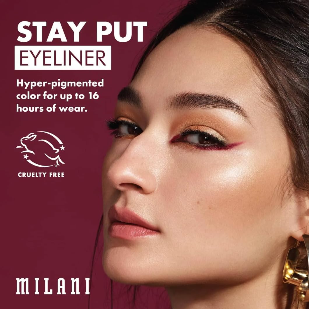 Milani pencil tip texture close-up highlighting rich pigment and smooth glide benefit